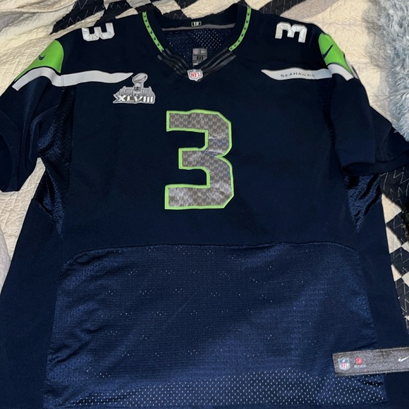 Seattle Seahawks Nike on field NFL Players Jersey Wilson XLVIII